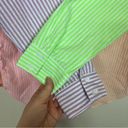 English Factory  Colorblock Button Up Shirt Size Medium Striped Colorful Tunic Photo 7