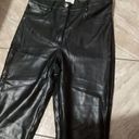 Wilfred  FREE Womens Size 4 Black Faux Leather High Rise Slim Fit Legging Pants Photo 2