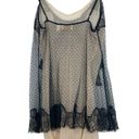 Victoria's Secret Victoria’s Secret Vtg 90s black nude lace chemise slip gown L Photo 3