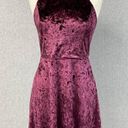 Xhilaration  Skater Dress Womens Medium Crushed Velvet Halter Grunge Whimsigoth Photo 10