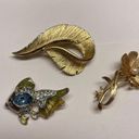 Monet Lot Of 3 Brooch Pins Vintage - Modern 1 Sarah Cov / 1  Fish Photo 8