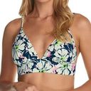 Raisin's  In Bloom Anya Tropical Floral Tie Back Bikini Top Size Large NEW Photo 0