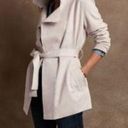 Banana Republic  Short Tie-Waist Vegan Suede Trench Coat Sz S Photo 0