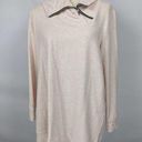 Chico's Zenergy by  Tunic Sweatshirt Pink Heather Size 2 Large Asymm Zip Neckline Photo 0