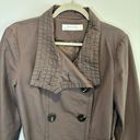 ZARA  Basic Double Breasted Brown Trench Coat - size Large Photo 1