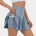 Halara NWT  High Waisted Butt Lifting 2-in-1 Side Pocket Mini Flare Tennis Skirt Photo 2