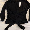 Timing Black Sheer Blouse Photo 3