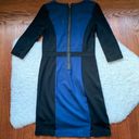 Kensie Blue & Black Colorblock Bodycon Dress Photo 1