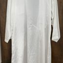 Victoria's Secret Vintage Victoria’s Secret White Satin Embroidered Lace Pockets Maxi Robe, size L Gold Label Photo 1