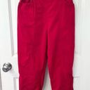 Cathy Daniels Vintage Cathy Daniel’s cropped ankle pants small cotton red Photo 0