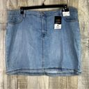 Lee  Size 22 Midrise Denim Skort Regular Fit 5 Pockets Belt Loops Button … Photo 0