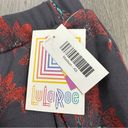 LuLaRoe  Madison Gray Floral Jacquard A-Line Pleated Mini Skirt Size XS Photo 6