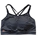 Lane Bryant Livi Active Women’s Sports Bra Striped Plus Size 38DDD Strappy Yoga Photo 0