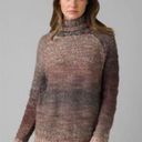 prAna  Women's Multi Autum Rein Turtleneck Tunic Sweater Size Small Wool Blend Photo 0