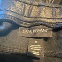 Lane Bryant  Waxed Leather Look Stretch Pants Leggings Black 20 Plus Size Photo 3