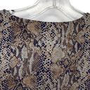 Adrienne  Snakeskin Print Puff Balloon Sleeve Blouse Mobwife Top Photo 8