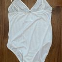 American Apparel Lingerie by  mesh striped white body suit Photo 1