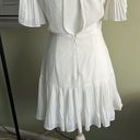 Here Comes the Sun  white ruffle sleeves open back mini dress Photo 13