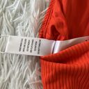 ANDIE  swim longline Rib tank in siren orange size Small Photo 7