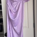 Boohoo Puff One Shoulder Lilac maxi Dress Photo 0