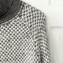 prAna  Abelle Grey Colorblock Cotton Open Knit Turtleneck Tunit Sweater Medium Photo 51