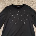 Tresics Womens  Luxe Black Lightweight Sweatshirt Size Large Photo 1