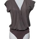 Paper Crane  Body Suit with Snap Closure in front; V Neck Ribbed size large Photo 0