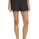 Vince  High-Rise Pleat-Front Shorts in Black Size 12 Photo 0