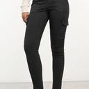 Spanx Stretch Twill Ankle Cargo Pant‎ Washed Black Size Small Petite NWT Photo 0