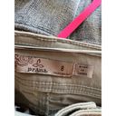 prAna  Halle Straight Pant Hiking Mid Rise Roll Up Leg Pants Tan Women Sz 8 Photo 2