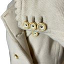 Juicy Couture Wool Blend Double Breasted Pea Coat Jacket in Cream Size Large Photo 7