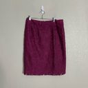 CAbi  Purple Lace Knee Length Career Pencil Skirt 6 Photo 6