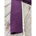 Talbots  Rib Knit Crop Button Front Cardigan Women Sp Purple Long Sleeve Cotton Photo 7