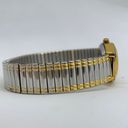 Armitron 18mm womens gold silver tone dial stretch band size 7” runs Photo 4