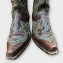 Corral Turquoise Inlay Leather Cowboy Boots Photo 7