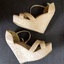 Charlotte Russe Cream Platform Wedge Sandals S9 Photo 3