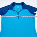 Cutter and Buck Annika  Quarter Zip Golf Polo Top Blue UPF 50 Women's Size Small Photo 7