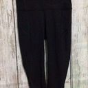 Lululemon  Athletic Capri Pant Yoga Work Out Pant Size 4 Black Mesh Accents 🌸🌺 Photo 1