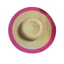 Charlie Paige Charlie‎ Paige Wide Brim Floppy Contrast Bright Pink Straw Sun Hat Photo 7