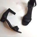 Vince  Rita Ankle Strap Sandals Block Heel Black Italian Leather Women's 7.5 Photo 0