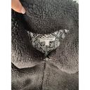 Good American  Sherpa Goodness Bomber Jacket Black (Size 1) Small Photo 5