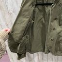 Hang Ten  Green Utility Military Boho Button Jacket Photo 2