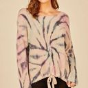 Vintage Havana  Winter Pastel Swirl Tie Dye Sweater Photo 1