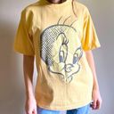 Looney Tunes Vintage 1991 Tweety Bird Bad Puddy  T-Shirt Crew Neck Single Stitch Photo 2