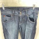 Hudson Jeans Hudson Women's Cotton Stretch Dark Wash Wide Leg Jeans Blue Collin flap 27 Photo 13