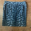 Lane Bryant  black & gray cheetah print knit faux wrap 18 pencil skirt Photo 2