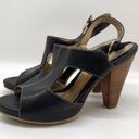 Sofft Black Leather slingback heel Sandal Size 10 Photo 0