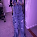 Pink Lily Distressed Boyfriend Overalls Photo 2