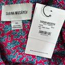 Sabina Musayev Truly Metallic Maxi Dress Pink Blue Floral Lace Up Back Size XS Photo 10