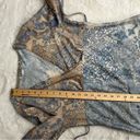 American Vintage Y2K Fairycore Lace Flutter Sleeve Top In Blue Floral Self Esteem Photo 5